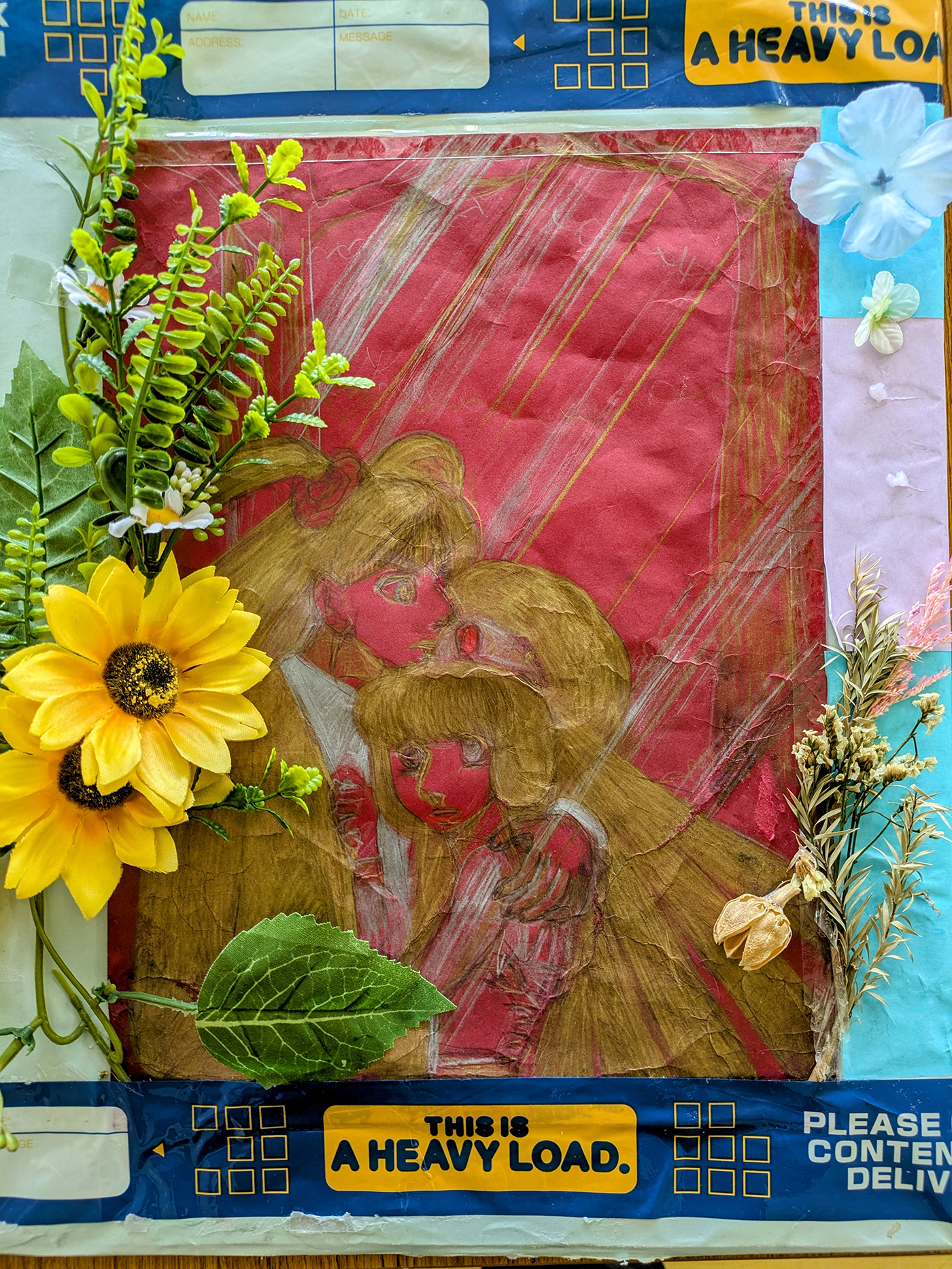 「Sunflowers in the language of flowers “longing” “looking at you”
“passion”